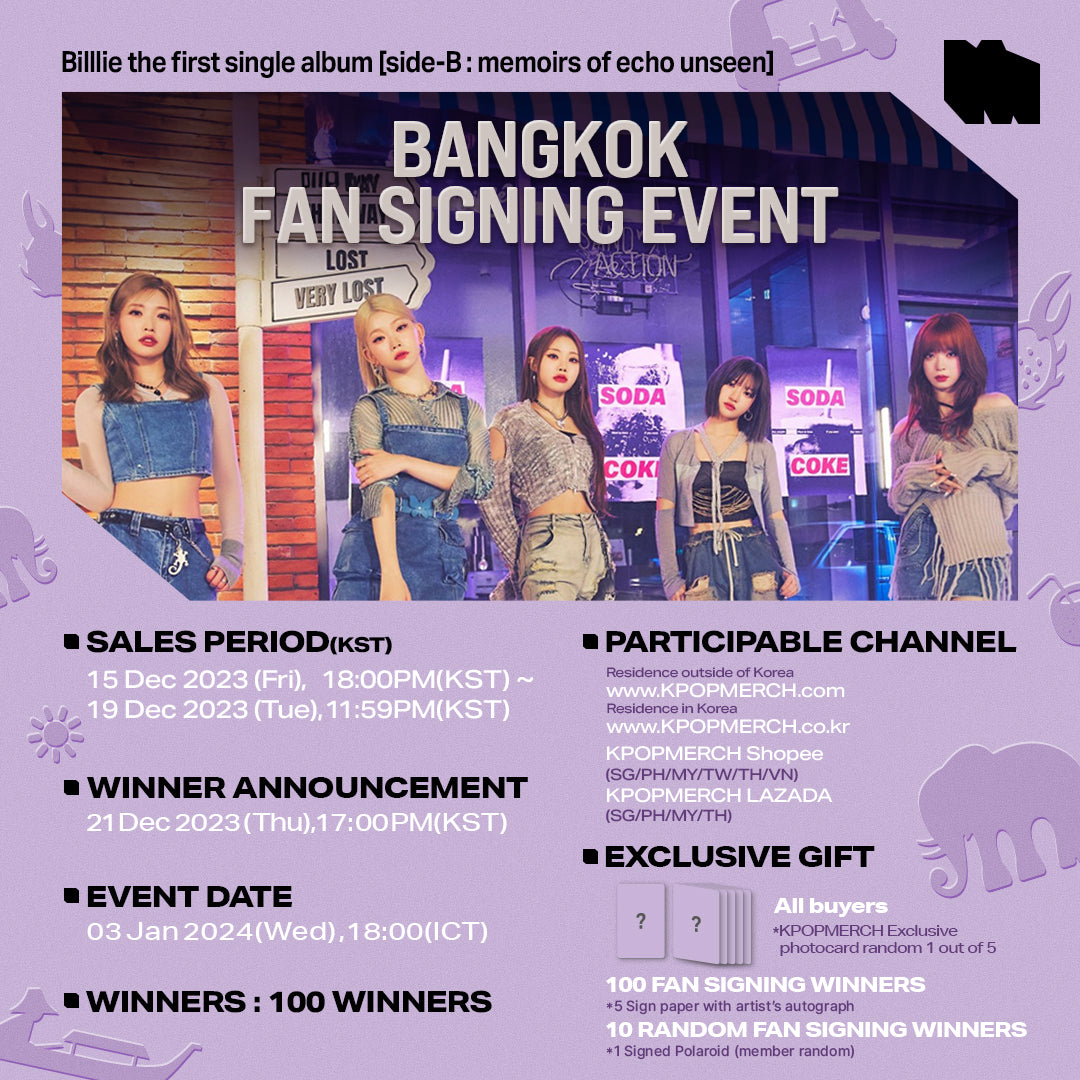 BANGKOK Fan Signing EVENT) Billlie the first single album [side-B : m