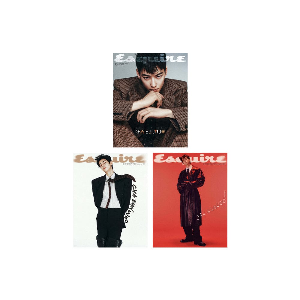 ASTRO Magazine Set (All 3 covers) ASTRO CHA EUN WOO - Esquire Magazine Cover (Sep 2025)