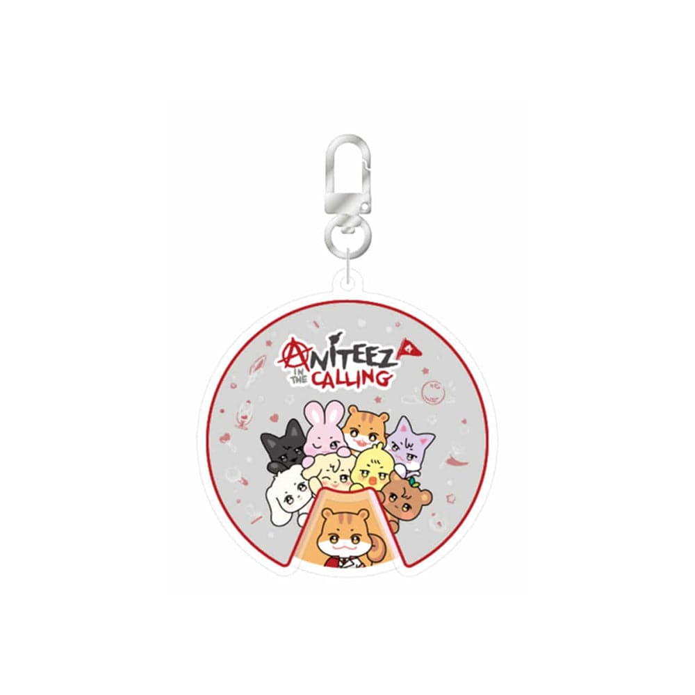 ATEEZ - ACRYLIC ROULETTE KEYRING [ ANITEEZ IN THE CALLING Official MD