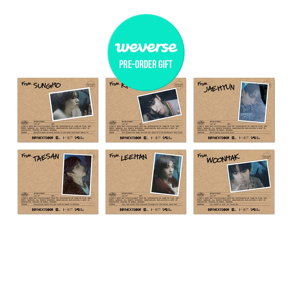 BOYNEXTDOOR ALBUM (+Weverse POB) BOYNEXTDOOR - WHY 1st EP Album (LETTER Ver.)