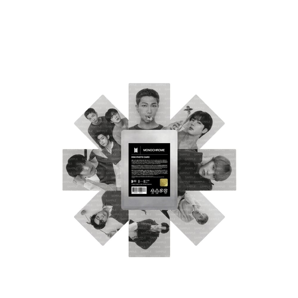 BTS ミニフォト BTS - MNCR MONOCHROME MINI PHOTO CARD