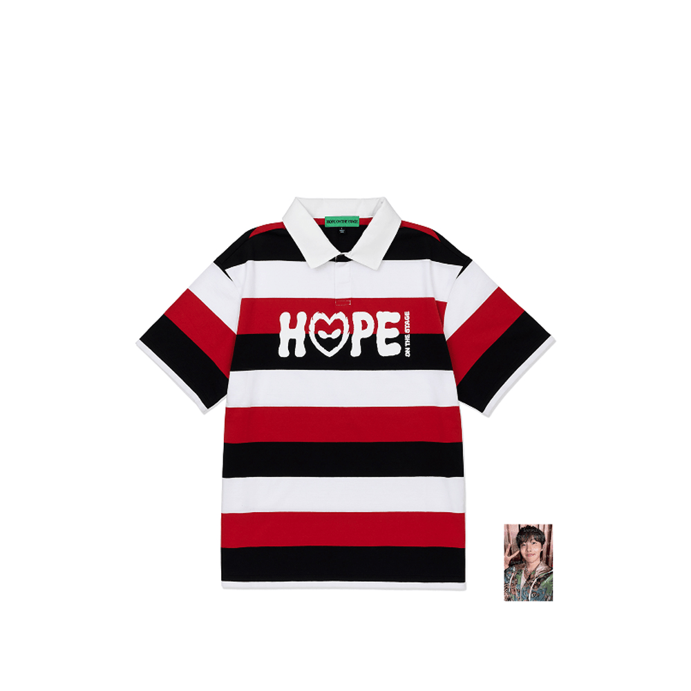 BTS J-HOPE HOPE ON THE STAGE FINAL Stripe PK T-Shirt (Multi) BTS J-HOPE HOPE ON THE STAGE FINAL Stripe PK T-Shirt (Multi)