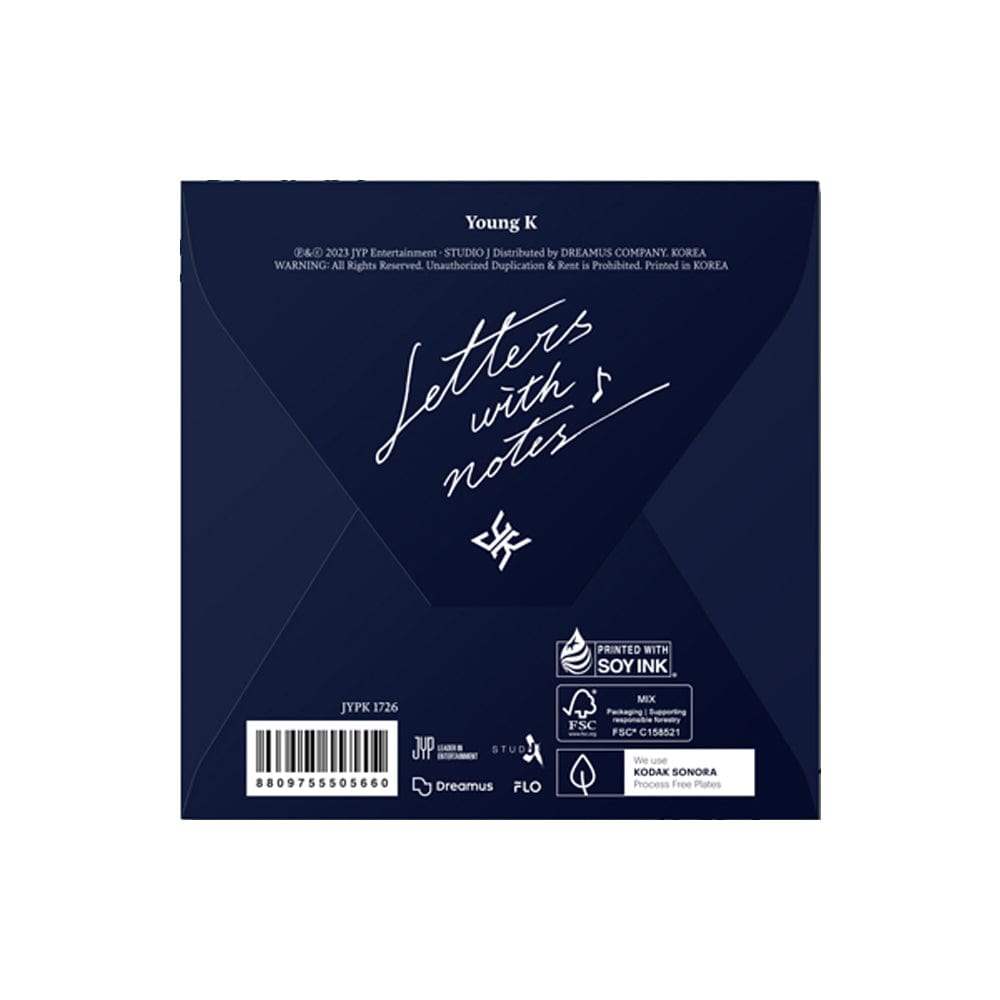DAY6 Photobook Young K (DAY6) - Letters with notes (Digipack Ver.)