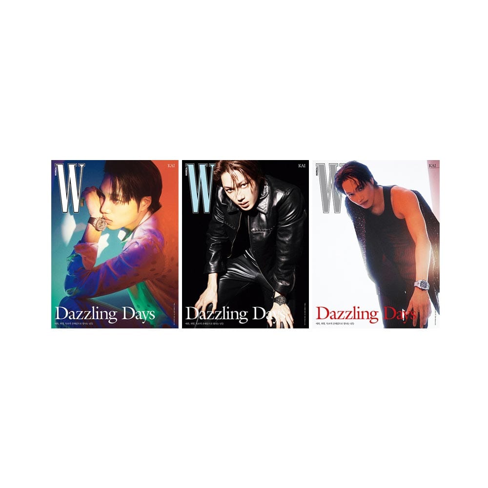 EXO Magazine SET(A+B+C) EXO KAI - W Korea Magazine Cover EXO KAI (May 2025)