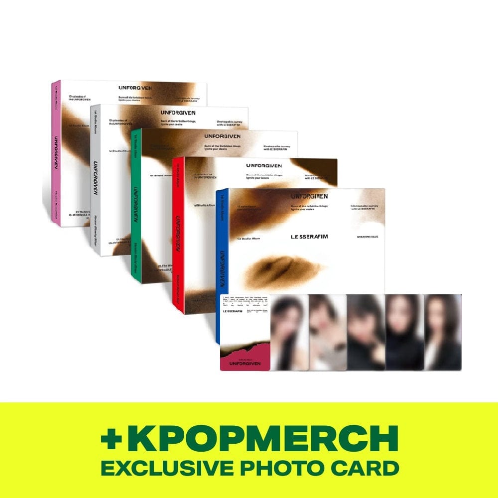 KPOPMERCH Exclusive Photocard) LE SSERAFIM - UNFORGIVEN 1st Studio A