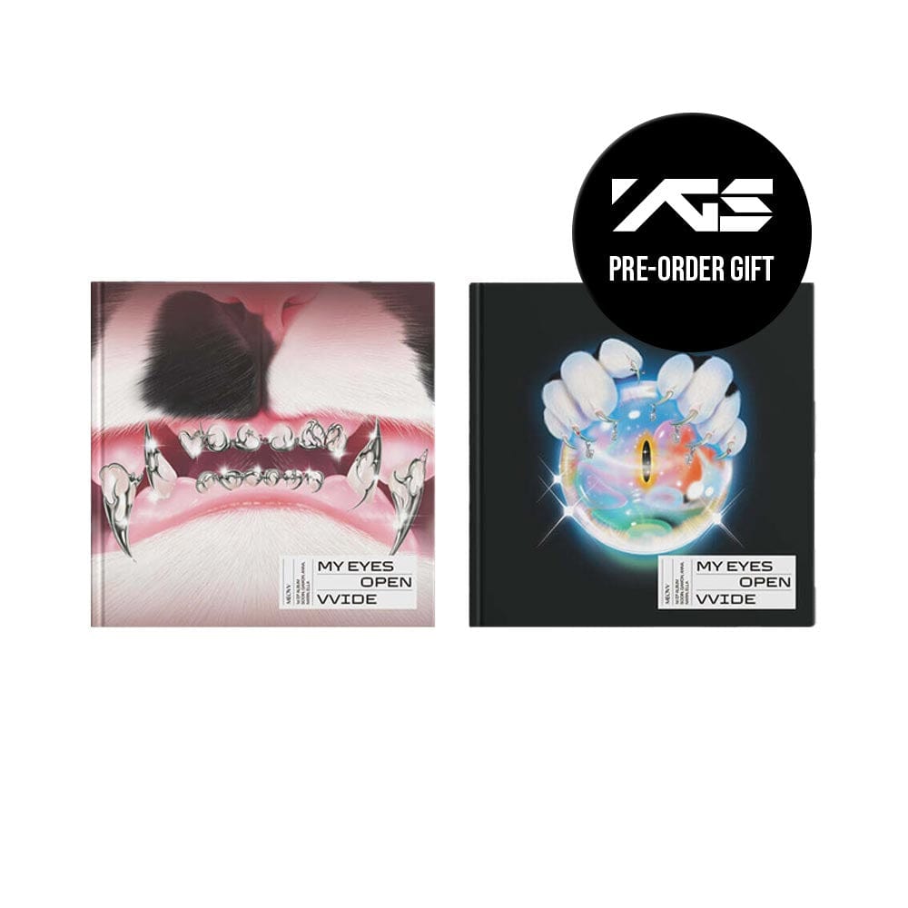 MEOVV ALBUM SET + YG POB MEOVV - MY EYES OPEN VVIDE (PHOTOBOOK)