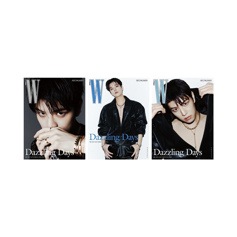 Stray Kids Magazine SET(A+B+C) Straykids SEUNGMIN - W Korea Magazine Cover SEUNGMIN (May 2025)
