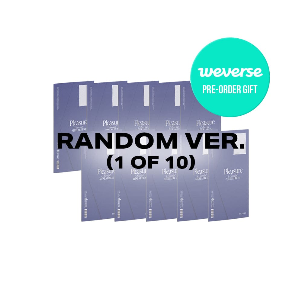 TREASURE ALBUM 1Random + Weverse POB TREASURE - PLEASURE (BLUE VER.)