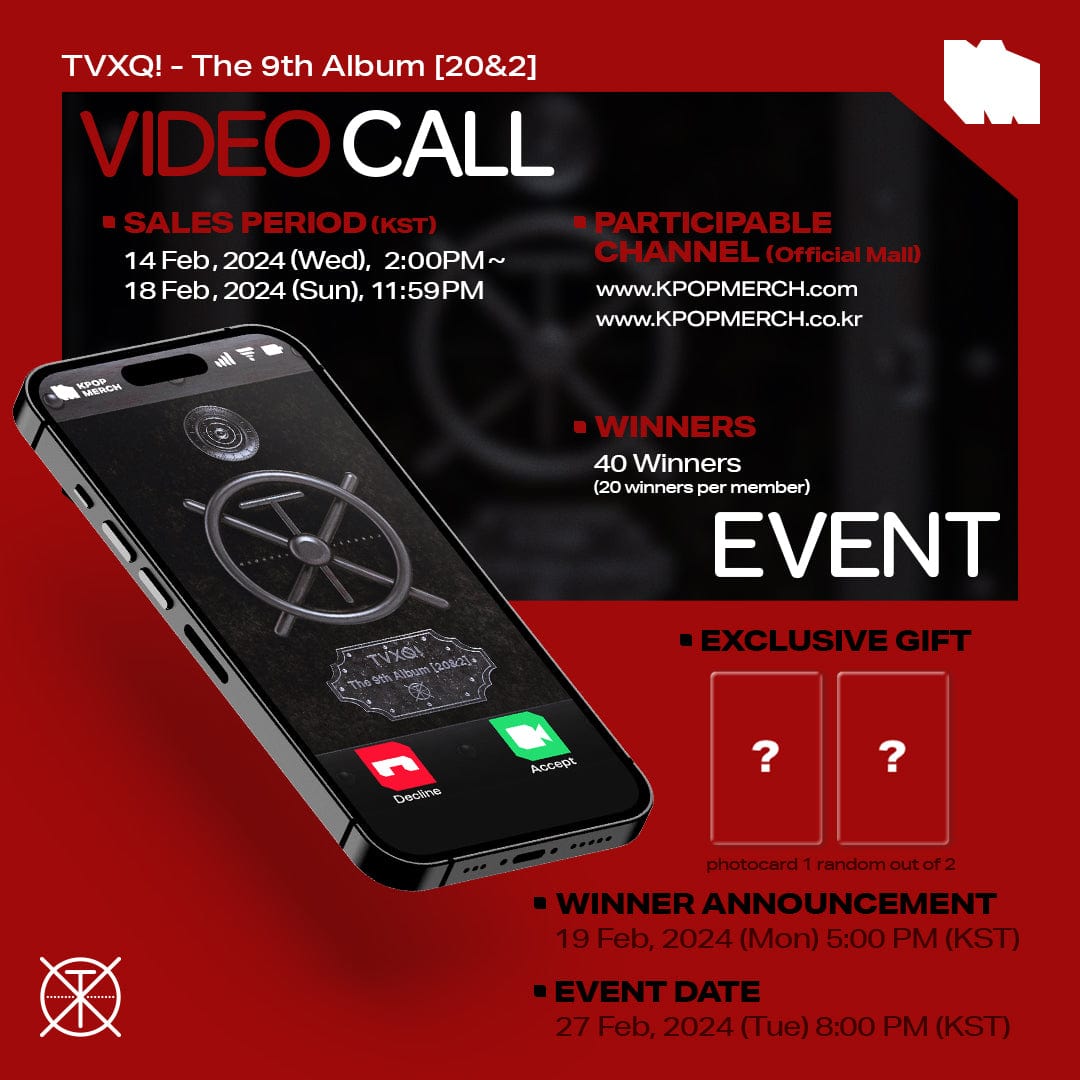TVXQ! ALBUM [Video Call Event] TVXQ! - The 9th Album [20&2] (Photo Book Ver.)