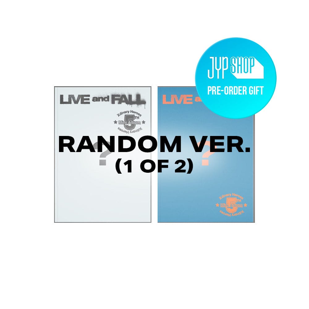 XDINARY HEROES ALBUM 1 Random + JYP POB XDINARY HEROES - 5th Mini Album 'LIVE AND FALL'