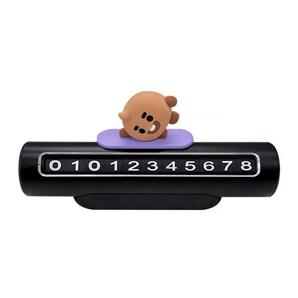 BTS MD / GOODS SHOOKY BTS - BT21 Baby Figure Phone Number Plate for Vehicles LINE FRIENDS