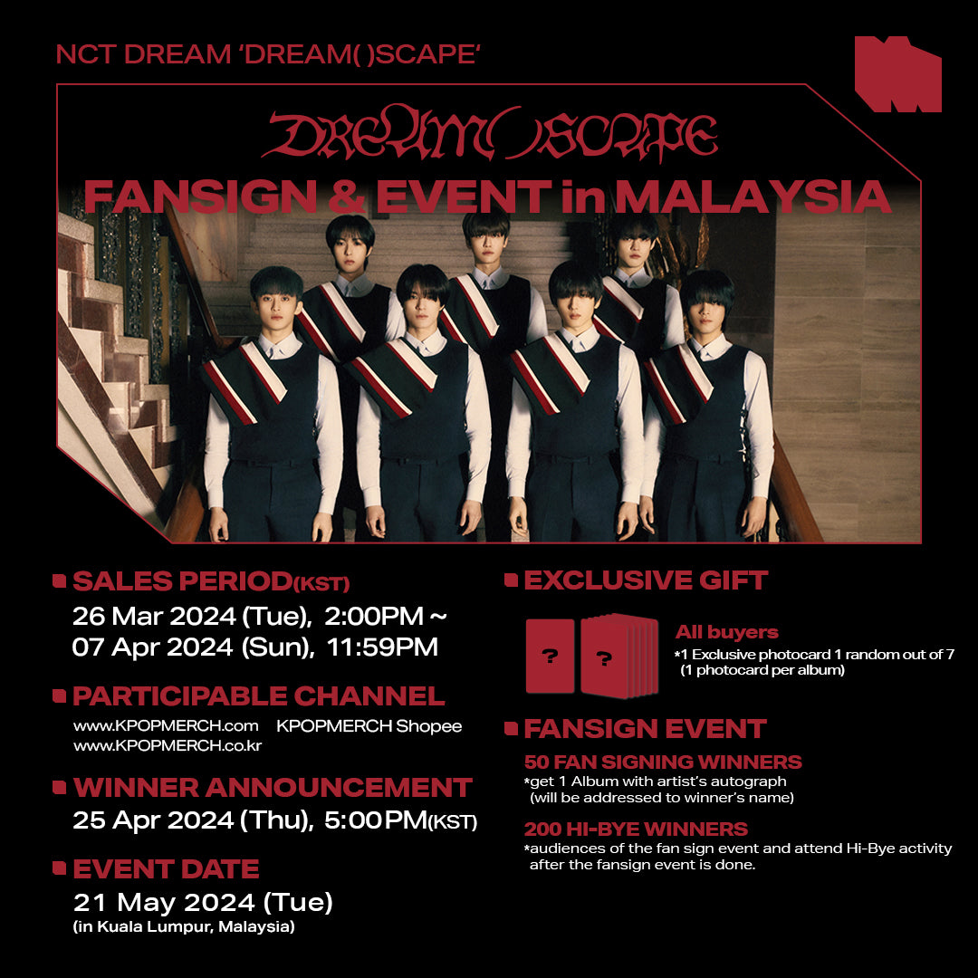 [Malaysia Fan Signing EVENT] NCT DREAM - DREAM( )SCAPE (Photobook Ver.)