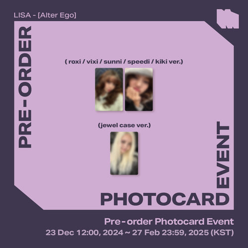 [Pre-Order Exclusive Photocard Event] LISA - ALTER EGO