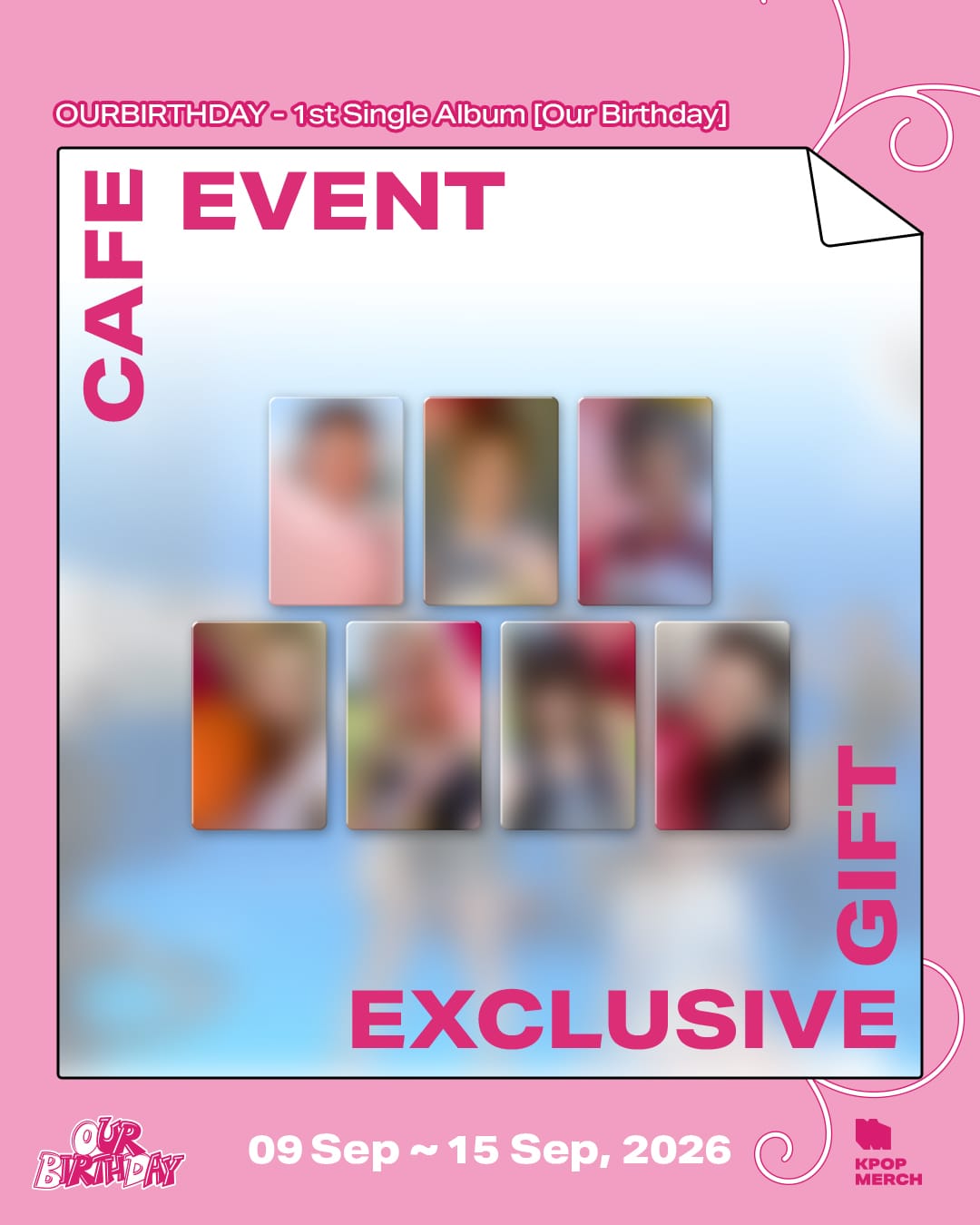 [CAFE EVENT] OURBIRTHDAY 1st Single Album [Our Birthday] PHOTOBOOK VER.