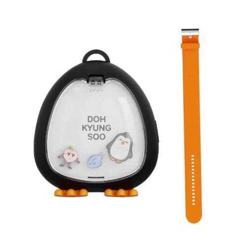 [ BUNDLE ] EXO DOH KYUNG SOO - OFFICIAL LIGHT STRAP KEYRING + OFFICIAL STRAP (ORANGE)