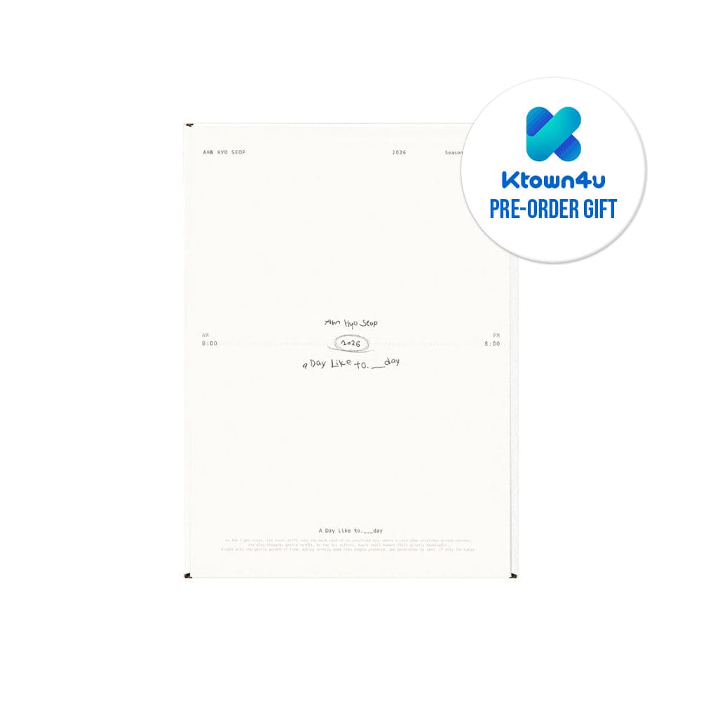 Ahn Hyo Seop MD / GOODS KTOWN4U Ahn Hyo Seop - 2026 SEASON'S GREETINGS [A Day Like to.___day]