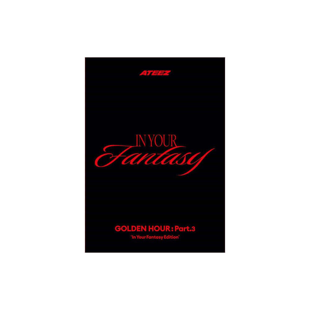 ATEEZ ALBUM BLACK ATEEZ -  12th Mini Album GOLDEN HOUR Part 3 In Your Fantasy Edition (POCAALBUM VER.)