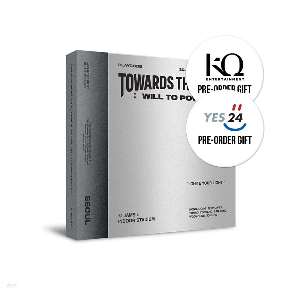 ATEEZ DVD / BLU-RAY ATEEZ - 2024 ATEEZ WORLD TOUR [TOWARDS THE LIGHT : WILL TO POWER] IN SEOUL PLAYCODE
