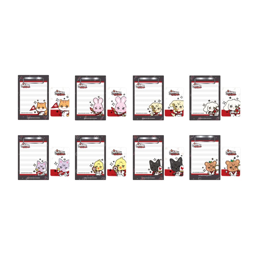 ATEEZ MD / GOODS ATEEZ - MINI CLIPBOARD AND MEMO PAD SET [ ANITEEZ IN THE CALLING Official MD ]