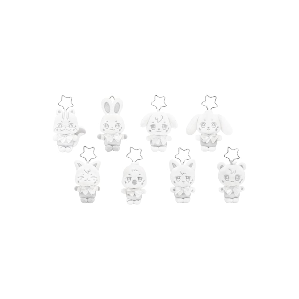 ATEEZ MD / GOODS ATEEZ - SILVER ANITEEZ PLUSH KEYRING ( ANITEEZ IN DEJA VU Official MD )