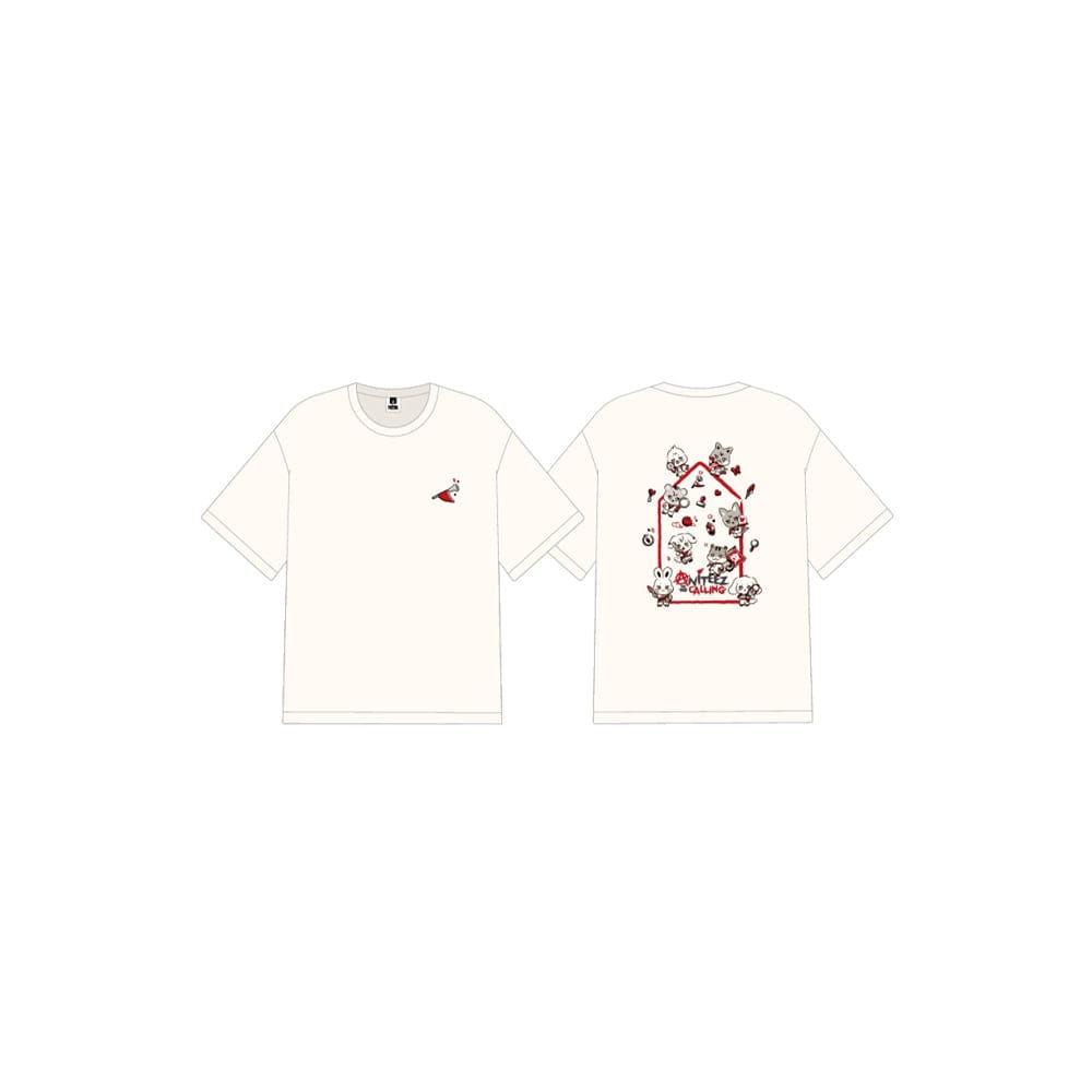 ATEEZ MD / GOODS ATEEZ - T-SHIRT CREAM [ ANITEEZ IN THE CALLING Official MD ]