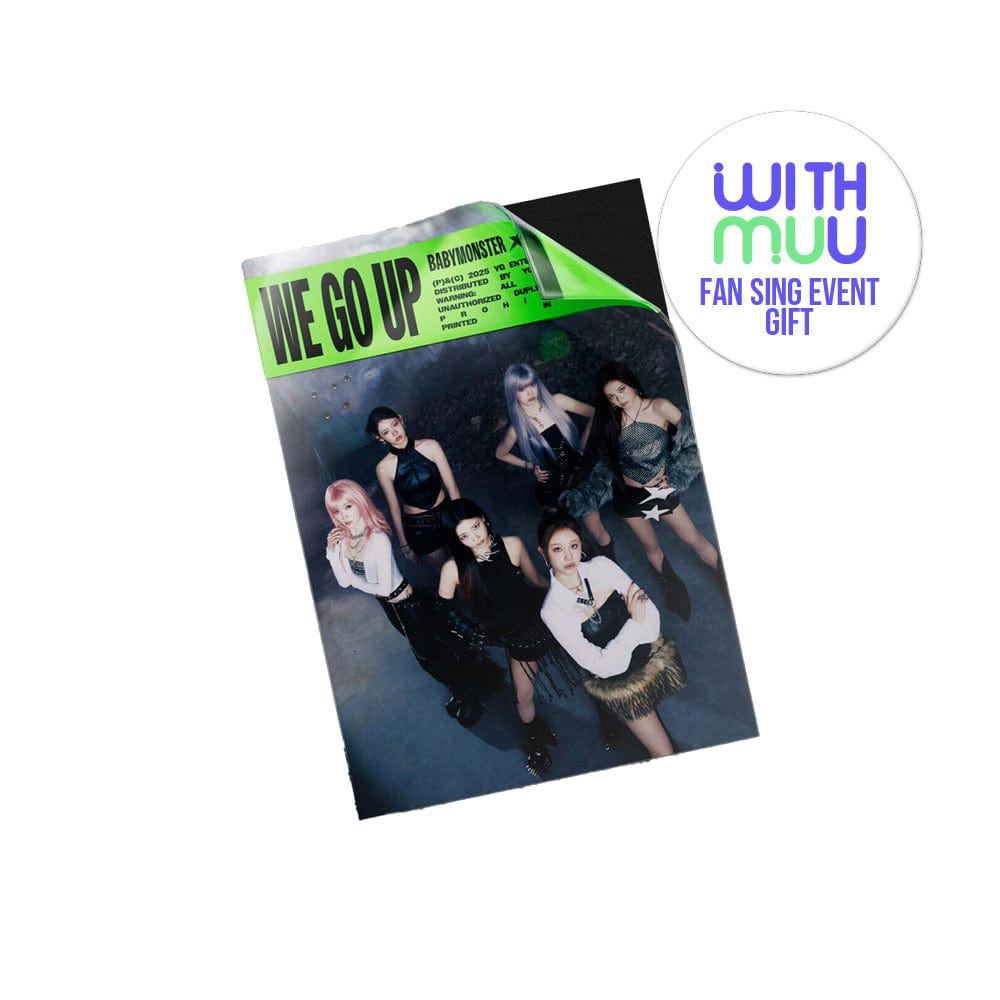 BABYMONSTER ALBUM WITHMUU Fan sign BABYMONSTER - 2nd Mini Album WE GO UP (WE Ver.)