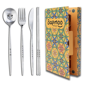 Bapmoo MD / GOODS [K-Lifestyle] Bapmoo - Cheerful Face Cutlery SET