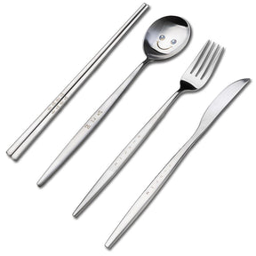 Bapmoo MD / GOODS [K-Lifestyle] Bapmoo - Cheerful Face Cutlery SET