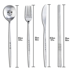 Bapmoo MD / GOODS [K-Lifestyle] Bapmoo - Cheerful Face Cutlery SET