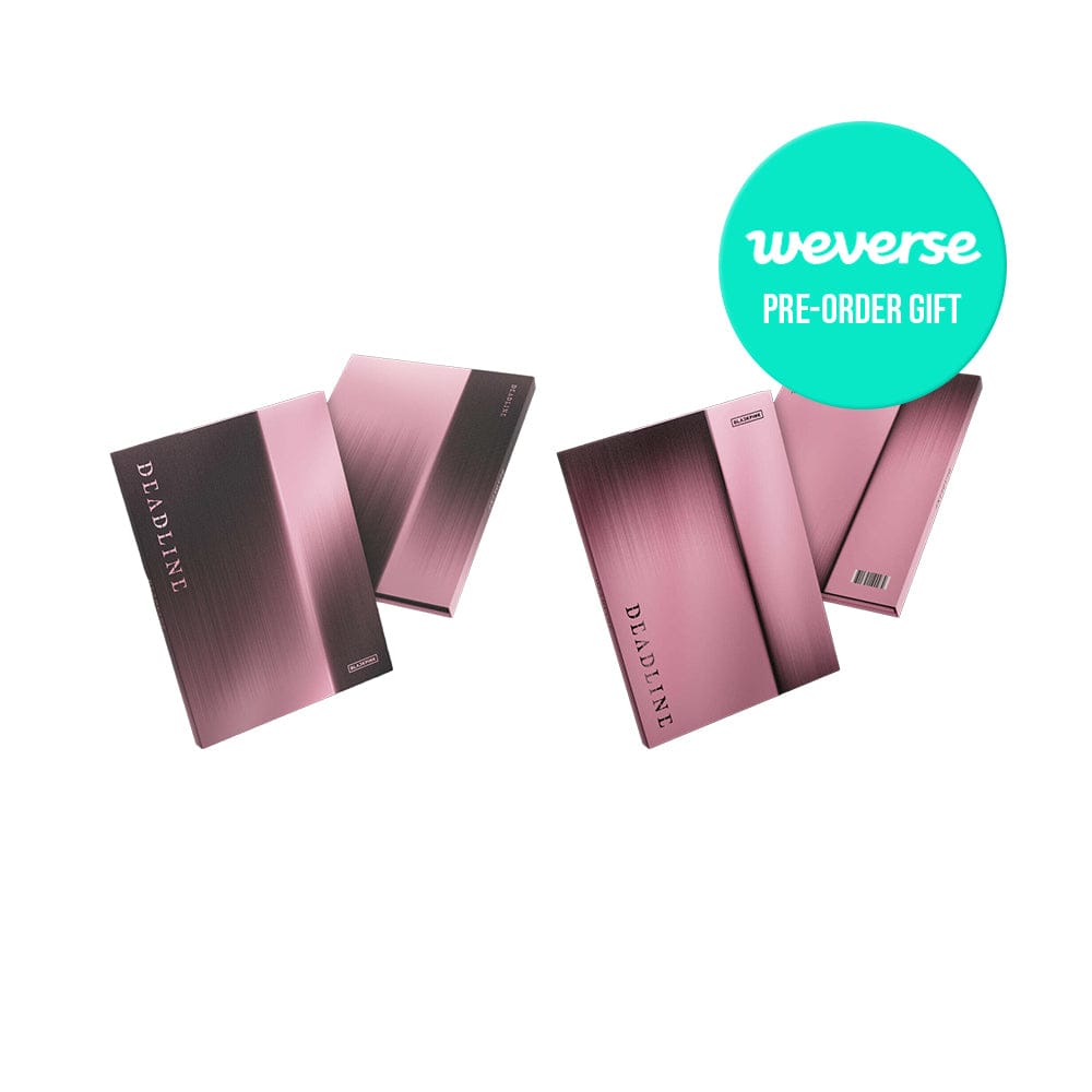 BLACKPINK ALBUM WEVERSE BLACKPINK - 3rd Mini Album DEADLINE ( BLACK+PINK SET )