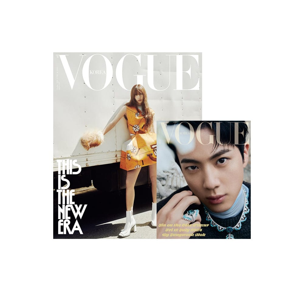 BLACKPINK Magazine B ver BLACK PINK LISA / BTS JIN - VOGUE Magazine Cover LISA + Special Book Cover BTS Jin (Oct 2024)