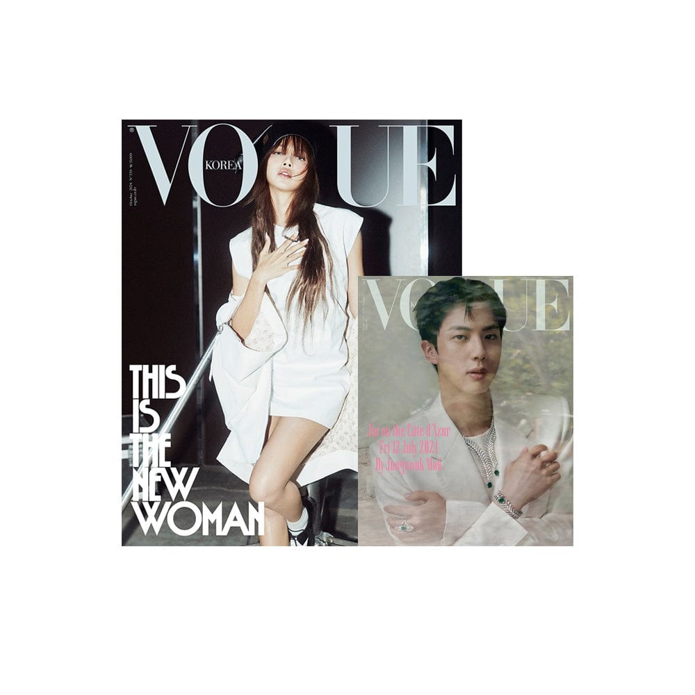 BLACKPINK Magazine C ver BLACK PINK LISA / BTS JIN - VOGUE Magazine Cover LISA + Special Book Cover BTS Jin (Oct 2024)