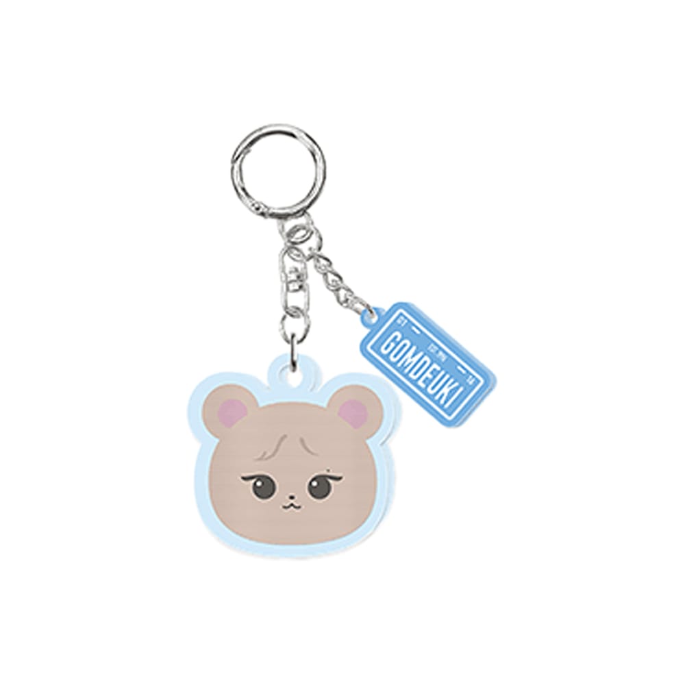 BLACKPINK MD / GOODS GOMDEUKI [BPPOPUP] BLACKPINK CHARACTER LENTICULAR KEYRING