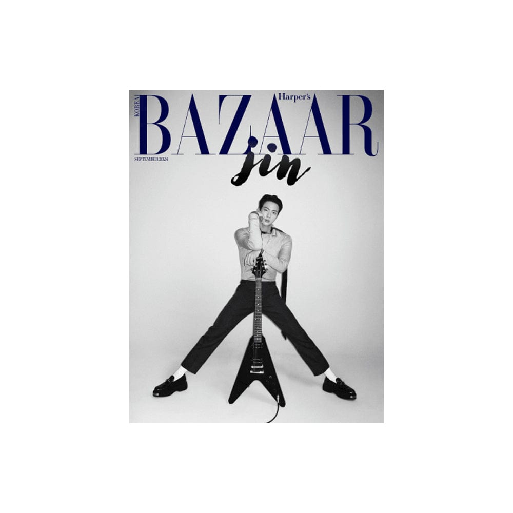 BTS Magazine C ver BTS JIN - BAZAAR Korea Magazine Cover Jin (Sep 2024)