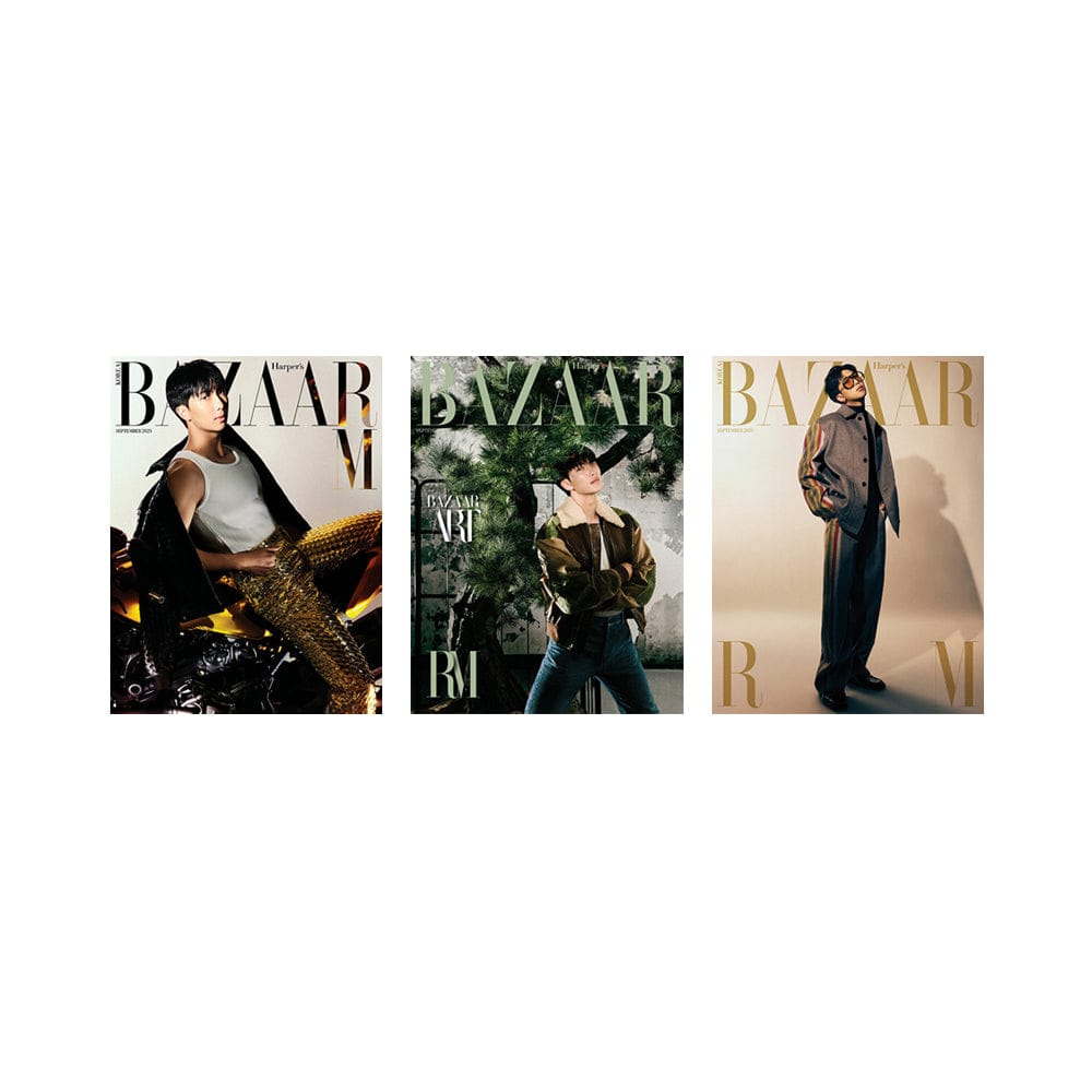 BTS Magazine SET(A+B+C) BTS RM - BAZAAR Korea Magazine (Sep 2025)