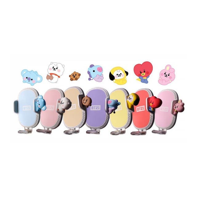 BTS MD / GOODS BTS - BT21 AIR CLEAN FAST WIRELESS CAR CHARGER RANDOM