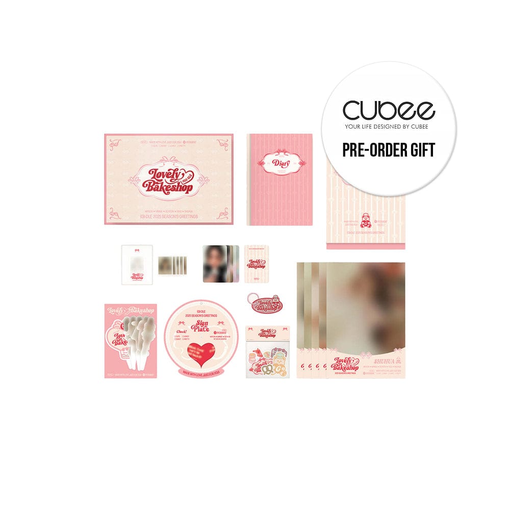 (G)I-DLE MD / GOODS +CUBEE POB (G)I-DLE - 2025 SEASON'S GREETINGS 'LOVELY BAKESHOP'