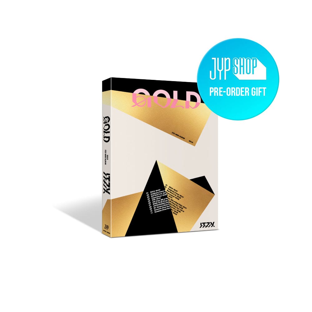 ITZY ALBUM DEEPGOLD Ver + JYP POB (+JYP, Withmuu POB)ITZY - 2nd Album GOLD (STANDARD VER.)