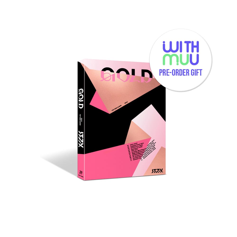 ITZY ALBUM ROSEGOLD Ver + WITHMUU POB (+JYP, Withmuu POB)ITZY - 2nd Album GOLD (STANDARD VER.)