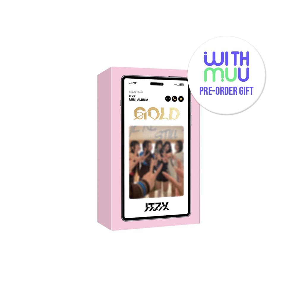 ITZY ALBUM + WITHMUU POB ITZY - 2nd Album GOLD (PHONE BOX VER.)