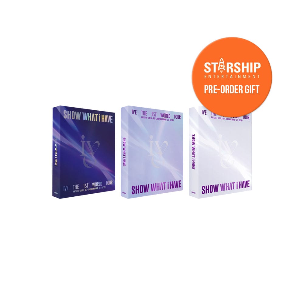 IVE DVD / BLU-RAY +STARSHIP POB IVE - THE 1ST WORLD TOUR 'SHOW WHAT I HAVE' FULL SET(DVD+BLU-RAY+KIT VIDEO)