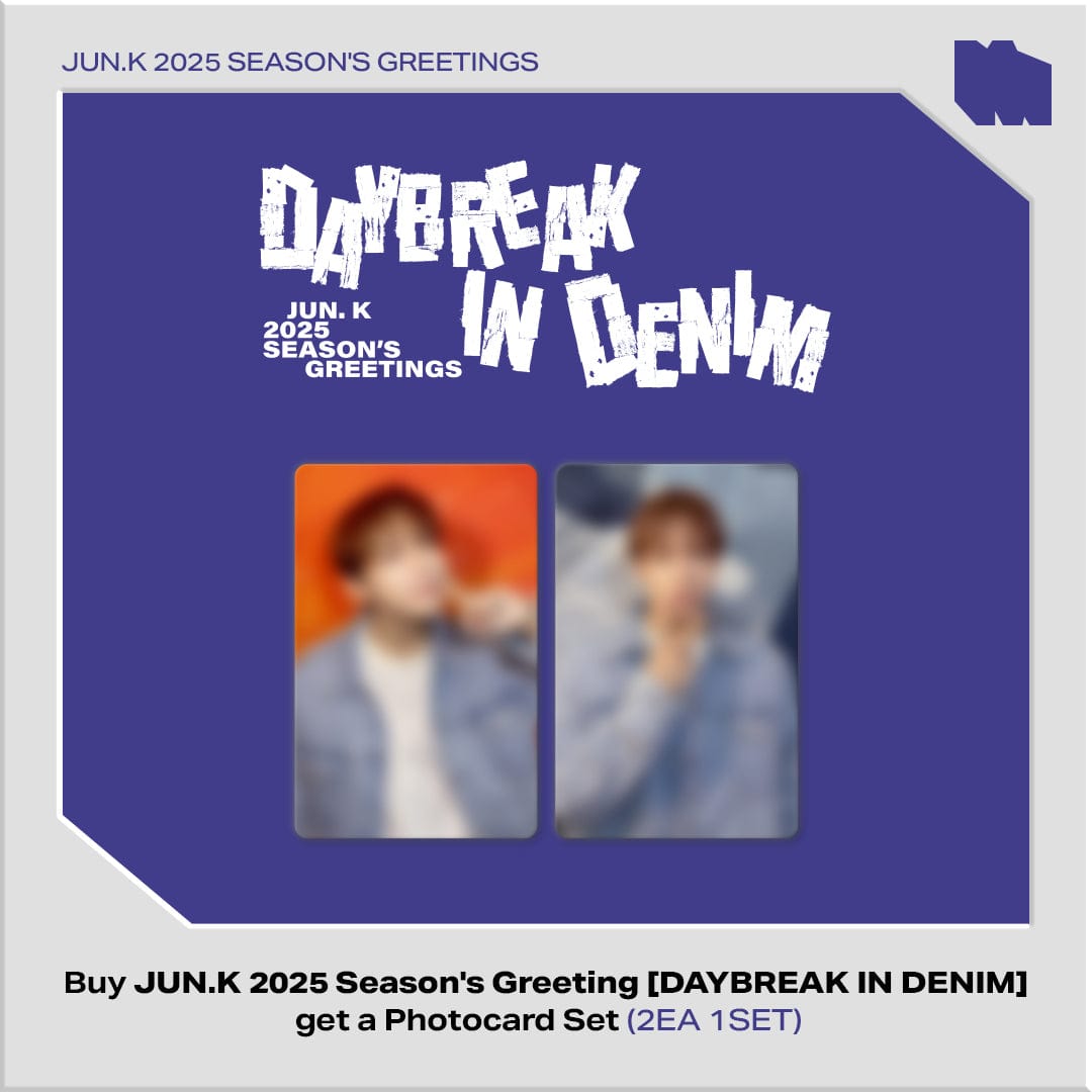 JUN. K MD / GOODS [+KPOPMERCH POB] JUN. K - 2025 Season's Greetings [DAYBREAK IN DENIM]