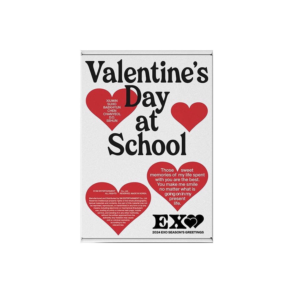 KPOPMERCH EXO - 2024 SEASON'S GREETINGS [Valentine's Day at School)