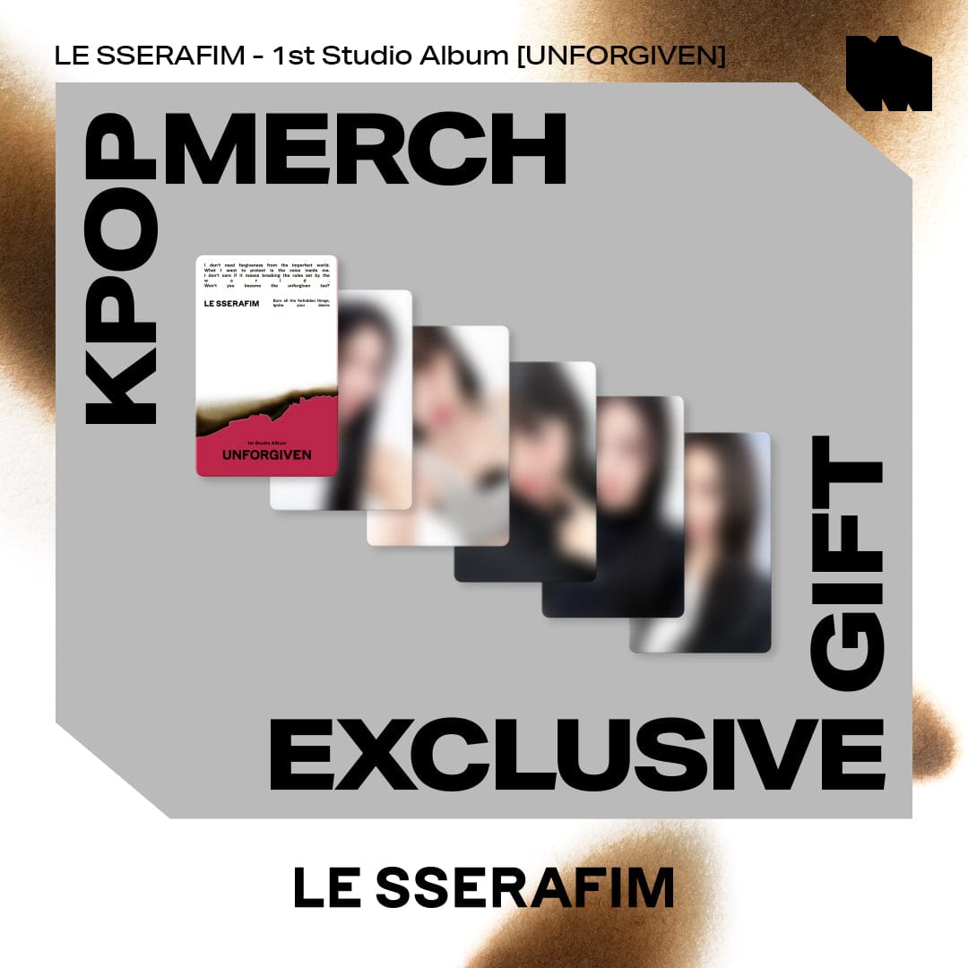 LE SSERAFIM ALBUM [+KPOPMERCH Exclusive Photocard] LE SSERAFIM - UNFORGIVEN 1st Studio Album (Compact Ver.)