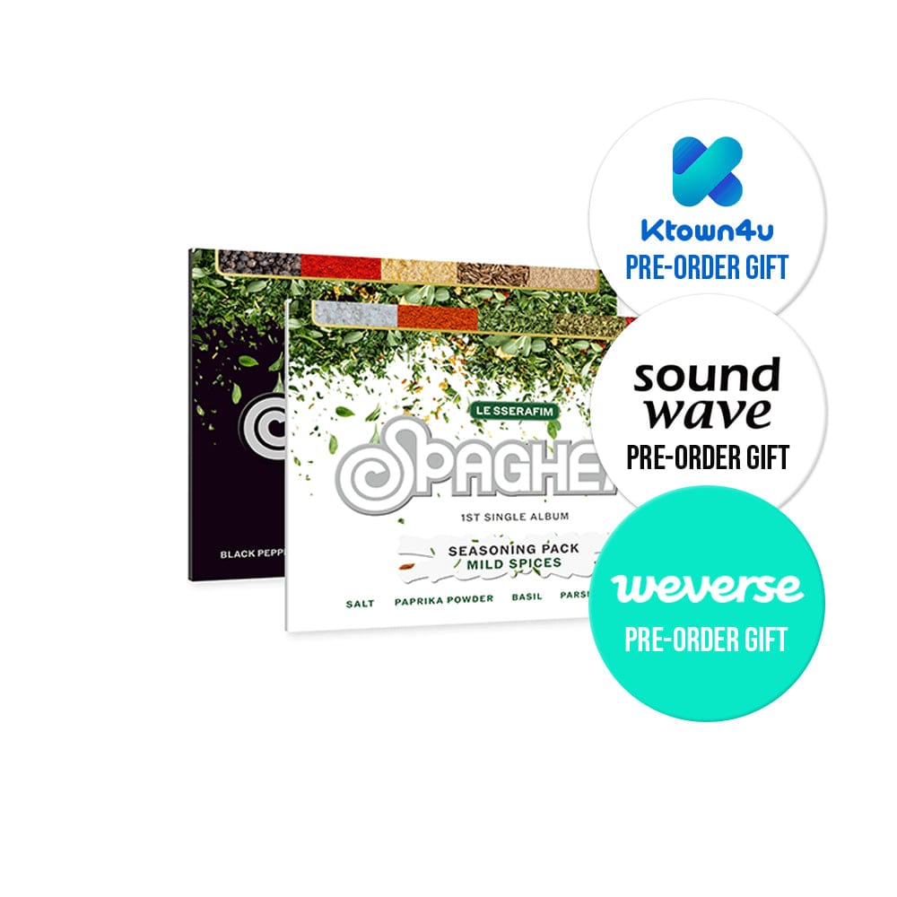 LE SSERAFIM ALBUM LE SSERAFIM - 1st Single Album SPAGHETTI (Weverse Albums ver.)