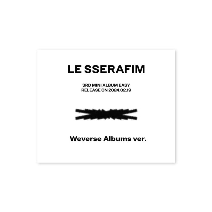 LE SSERAFIM - 3rd Mini Album EASY (Weverse Album Ver.)
