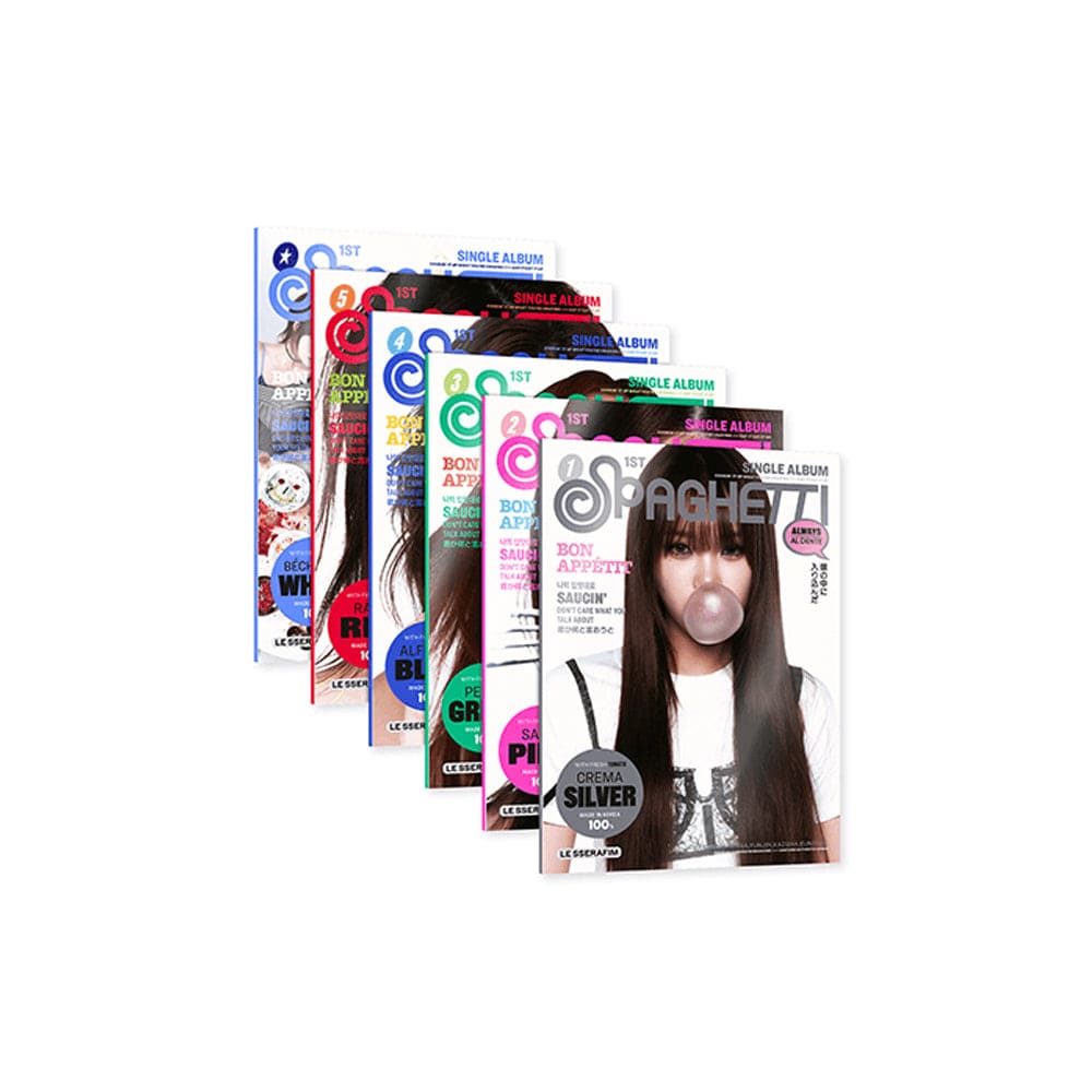 LE SSERAFIM ALBUM [ POB OPTION ] LE SSERAFIM - 1st Single Album SPAGHETTI (COMPACT ver.)