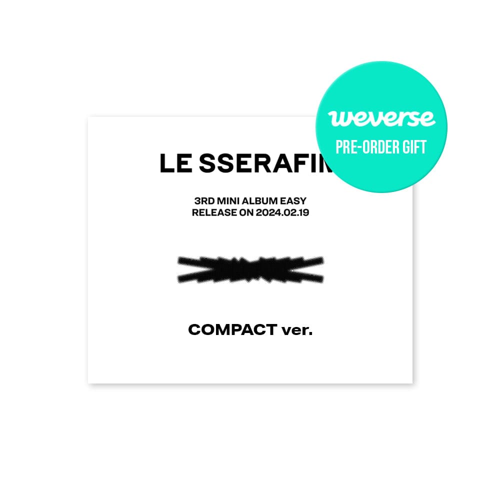 LE SSERAFIM ALBUM (+Weverse POB) LE SSERAFIM - 3rd Mini Album EASY (COMPACT Ver.)