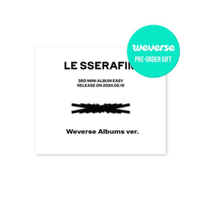 LE SSERAFIM ALBUM (+Weverse POB) LE SSERAFIM - 3rd Mini Album EASY (Weverse Album Ver.)