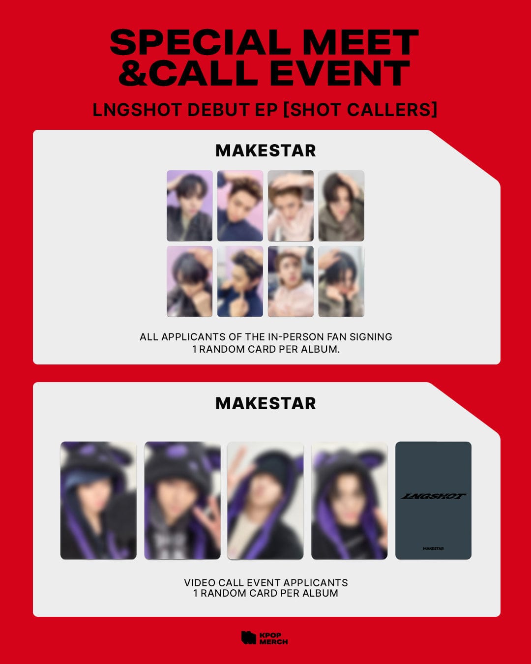 LNGSHOT ALBUM [MAKESTAR MEET AND CALL] LNGSHOT - Debut EP Album [ Shot Callers ] Standard Ver